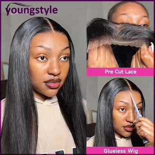 wig straight Pre plucked wigs Glueless hair Wear human