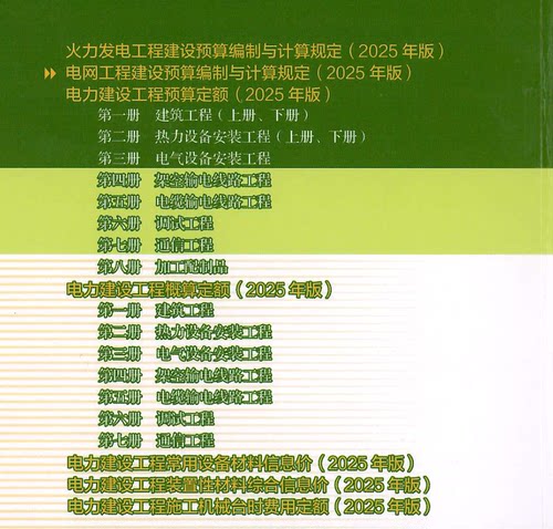 【持续更新】2025版电力建设工程概预算定额全套可复制检索PDF