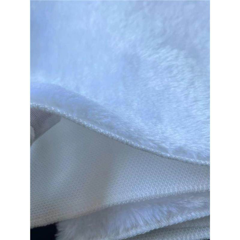 白色毛绒布饰品盘手办毛绒垫眼镜手机柜台垫底布珠宝首饰垫布定制
