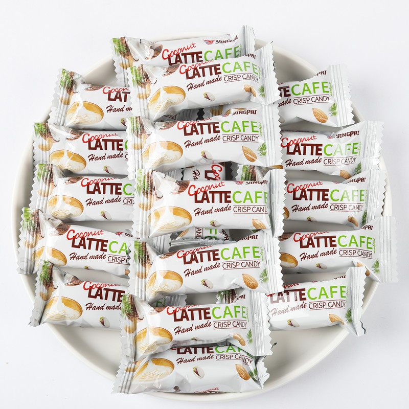 英国风味Yingpai酥糖大虾酥果仁花生酥心椰子榴莲拿铁咖啡味老式