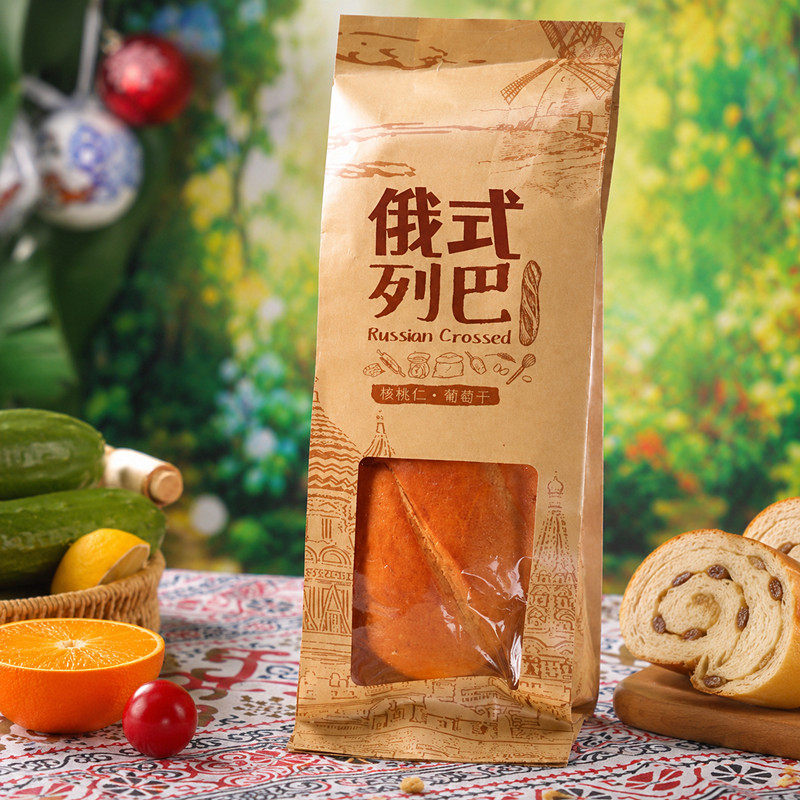 俄罗斯风味俄式果仁列巴核桃仁葡萄干早餐大面包黑河特产零食坚果