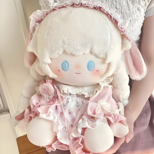 现货小甜裙套装40cm厘米娃衣坐姿棉花娃娃无属性玩偶衣服公仔替换