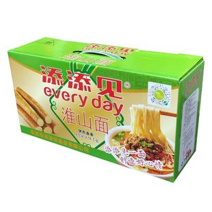 整箱送礼手工面山药面汤面非油炸方便面 东莞添添见淮山面4千克装