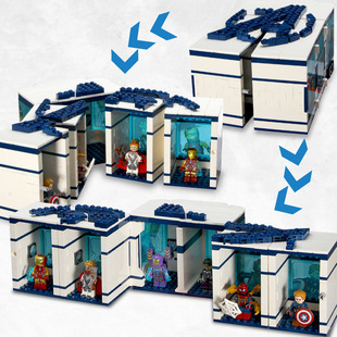 S牌SY1469钢铁英雄侠复仇者格纳库拼装积木益智玩具热销玩具