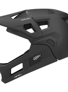 Cairbull可拆卸下巴越野山地自行车速降全盔透气DH头盔成人通用男