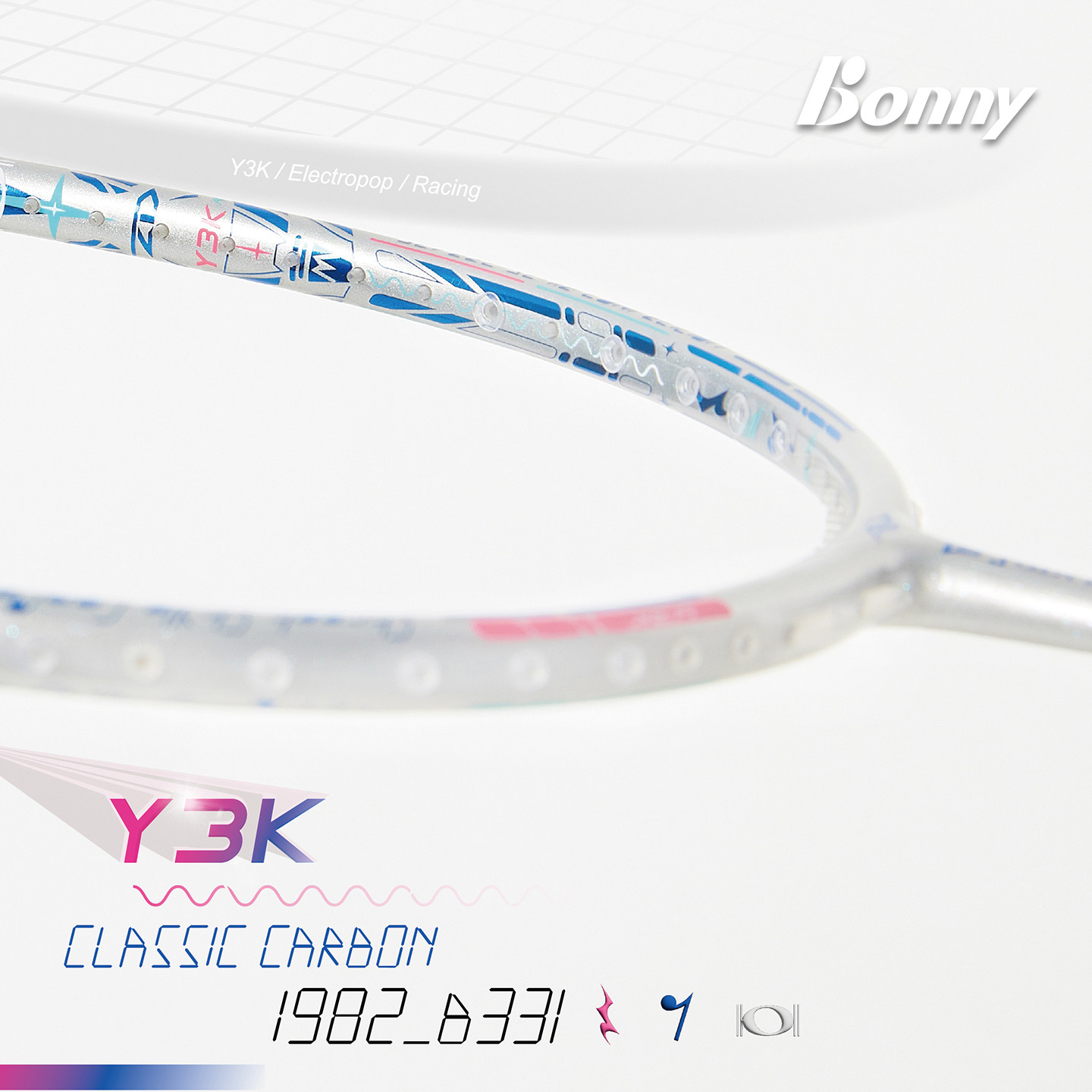 Bonny波力1982新品1982-B331/332攻防均衡拍全碳素专业羽毛球拍