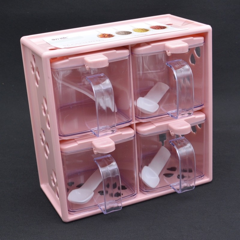 4格调味盒双层抽屉式调料盒
