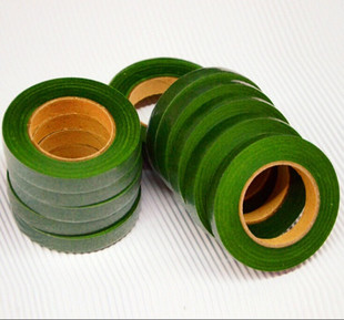 包邮DIY材料纸玫瑰纸花/纸胶带/绿胶带/花艺胶布胶带12卷/筒