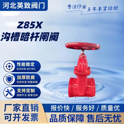 Z85X沟槽暗杆铸铁法兰闸阀