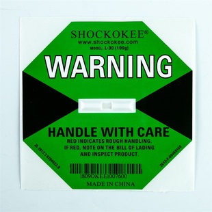 防震标签 SHOCKOKEE100g 防震贴 防震显示不干胶厂家直销正品保证