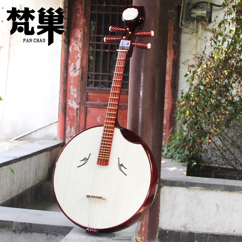 梵巢舞台演奏成人儿童初学入门红木清水红木大阮手工制作弹拨乐器