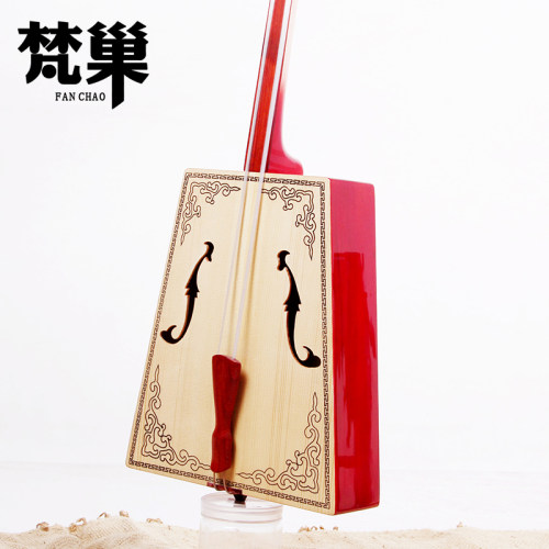 梵巢牌红木指板面板印花成人演奏型中音马头琴乐器MT06送配件弓弦
