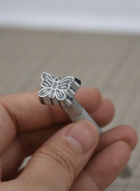 蝴蝶印花工具Z-Z788印花图案皮雕diy手缝蝴蝶皮具植鞣革入门工具