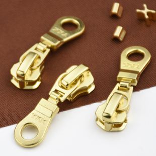 金色拉链头5号优质拉头金属拉链可用 手工diy编织包包箱包火车头