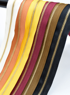 金铜牙码装拉链拉锁黄铜金属DIY手工皮具五金箱包配件 无拉头