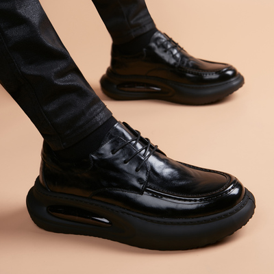 奥尔彼4厘米商务英伦休闲皮鞋