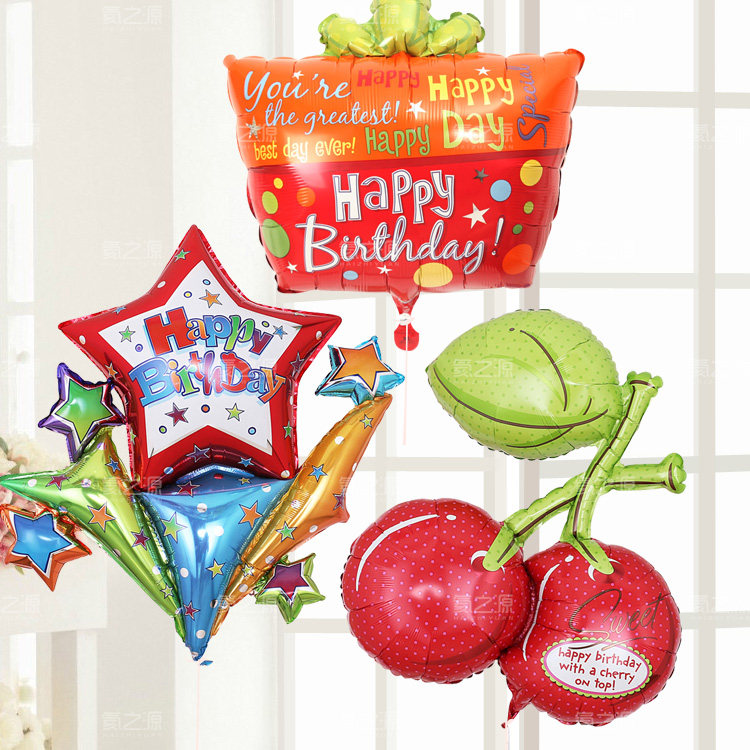 美国anagram 进口铝箔铝膜气球 生日蛋糕气球 生日派对装饰品