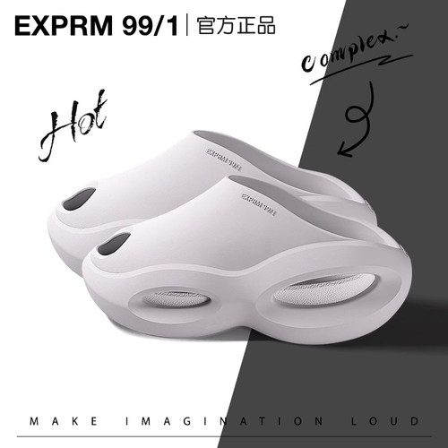 EXPRM991一体发泡厚底洞洞鞋国潮