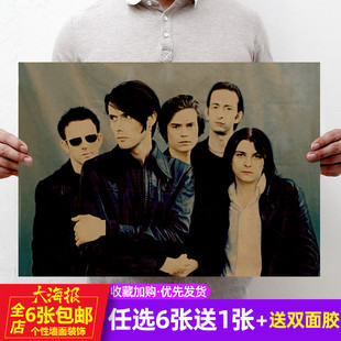 山羊皮乐队复古怀旧牛皮纸海报宿舍寝室咖啡厅装饰画墙贴