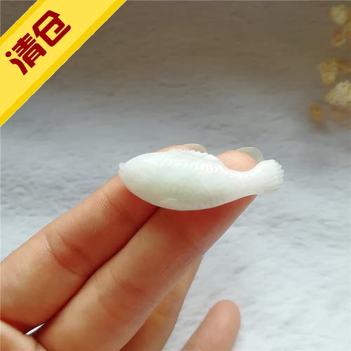 正品天然独山玉吊坠男女款南阳玉独玉坠连年有余玉石玉佩鱼儿挂件