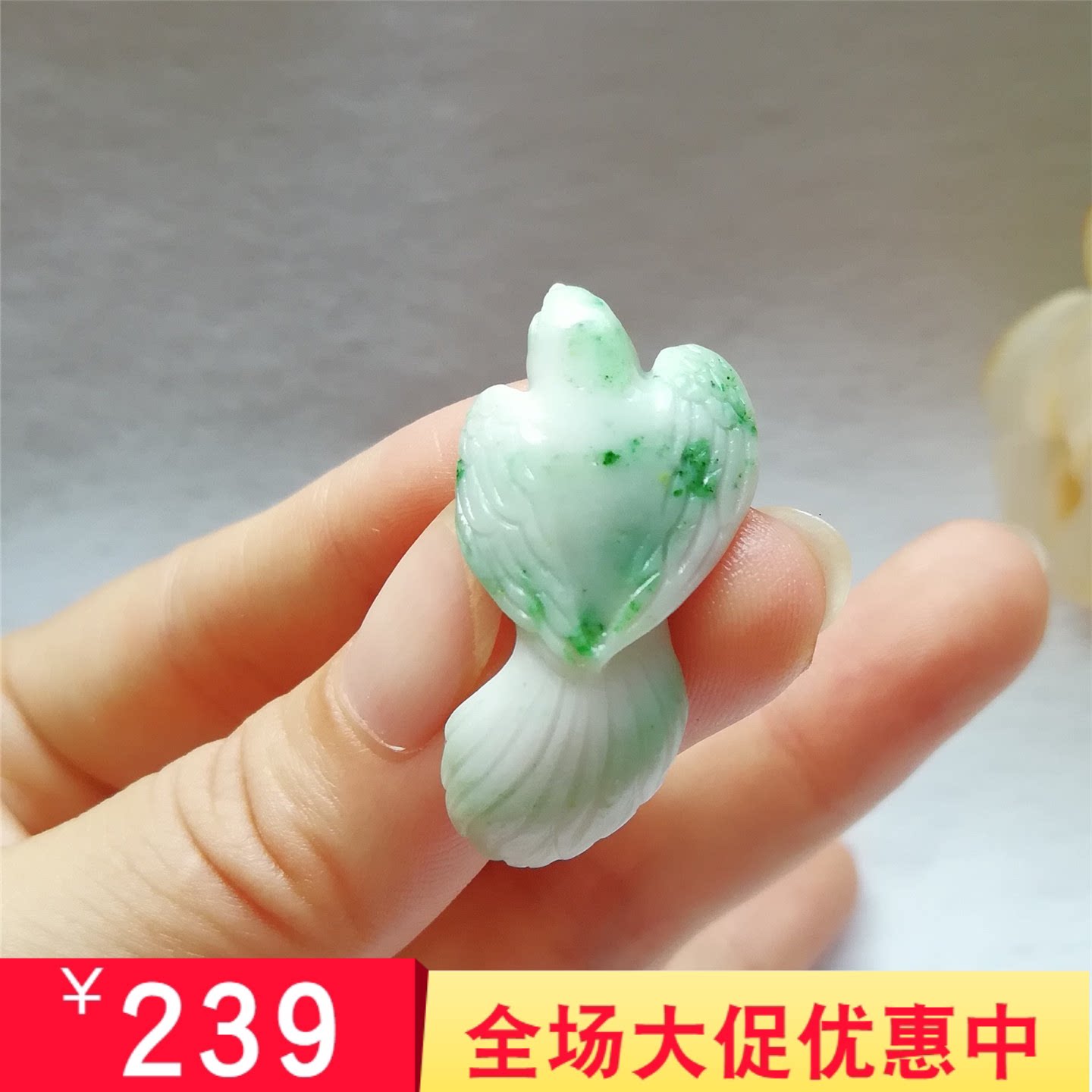 天然南阳独山玉雄鹰吊坠前途无量