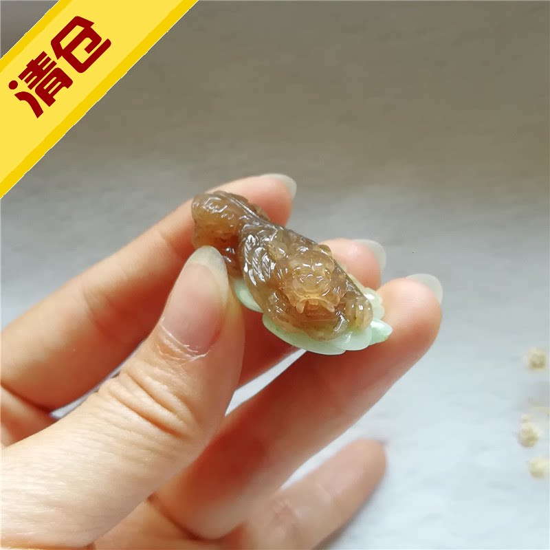 收藏天然玉石独山玉吊坠老坑南阳玉独玉貔貅挂件神兽玉佩项链直播