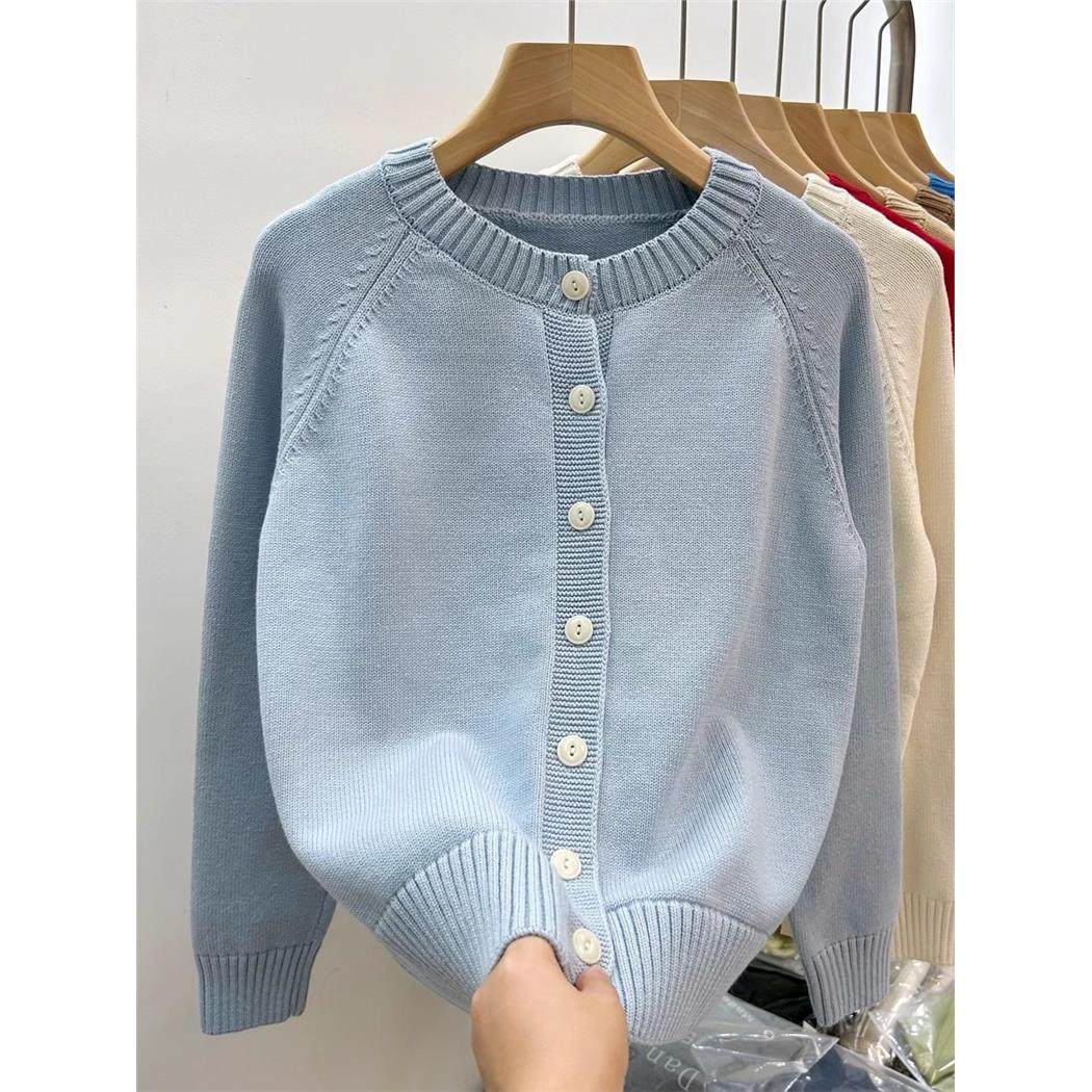 100%纯棉针织衫女士开衫外搭圆领红色洋气全棉线上衣秋冬厚款外套,个性定制/设计服务/DIY,棉服工装,淘宝优惠券,粉丝福利购,淘宝优惠卷