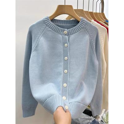 100%纯棉针织衫女士开衫