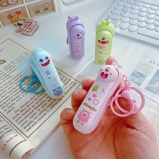 迷你小风扇可爱卡通便携式 usb充电儿童礼品萌趣手持折叠口袋夜灯