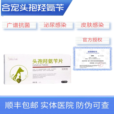 头孢羟氨苄头孢氨苄犬猫狗宠物皮肤病脓皮症湿疹感冒咳嗽腹泻