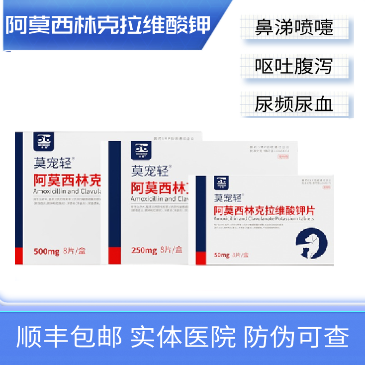 莫宠轻阿莫西林克拉维酸钾片宠物猫狗消炎感冒咳嗽鼻涕猫鼻支,宠物/宠物食品及用品,猫呼吸道疾病药品,淘宝优惠券,粉丝福利购,淘宝优惠卷