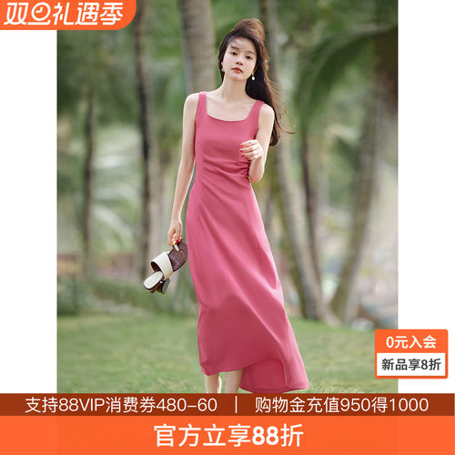 沫晗依美度假出游浪漫连衣裙