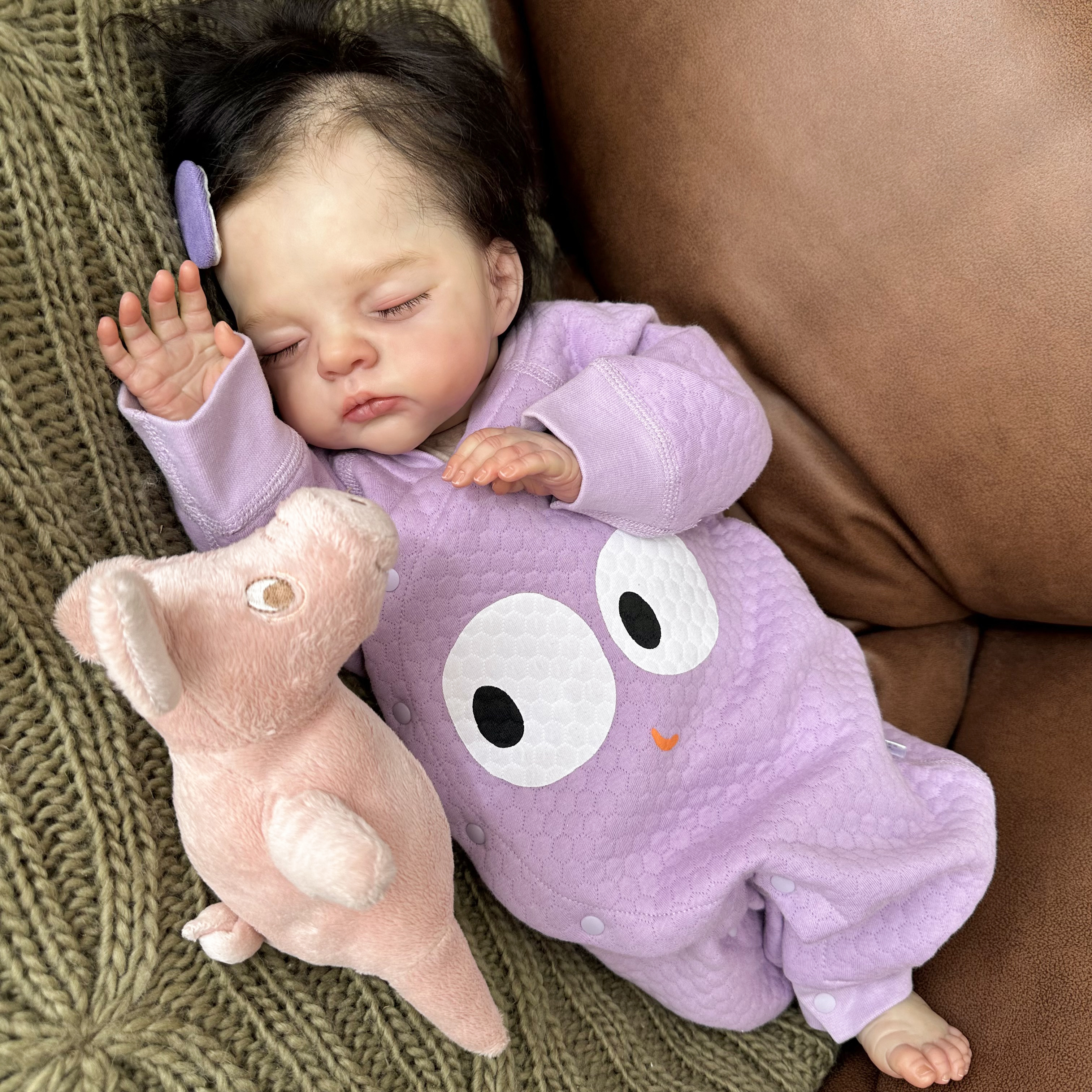 新生婴儿秋冬款a类空气棉连体衣