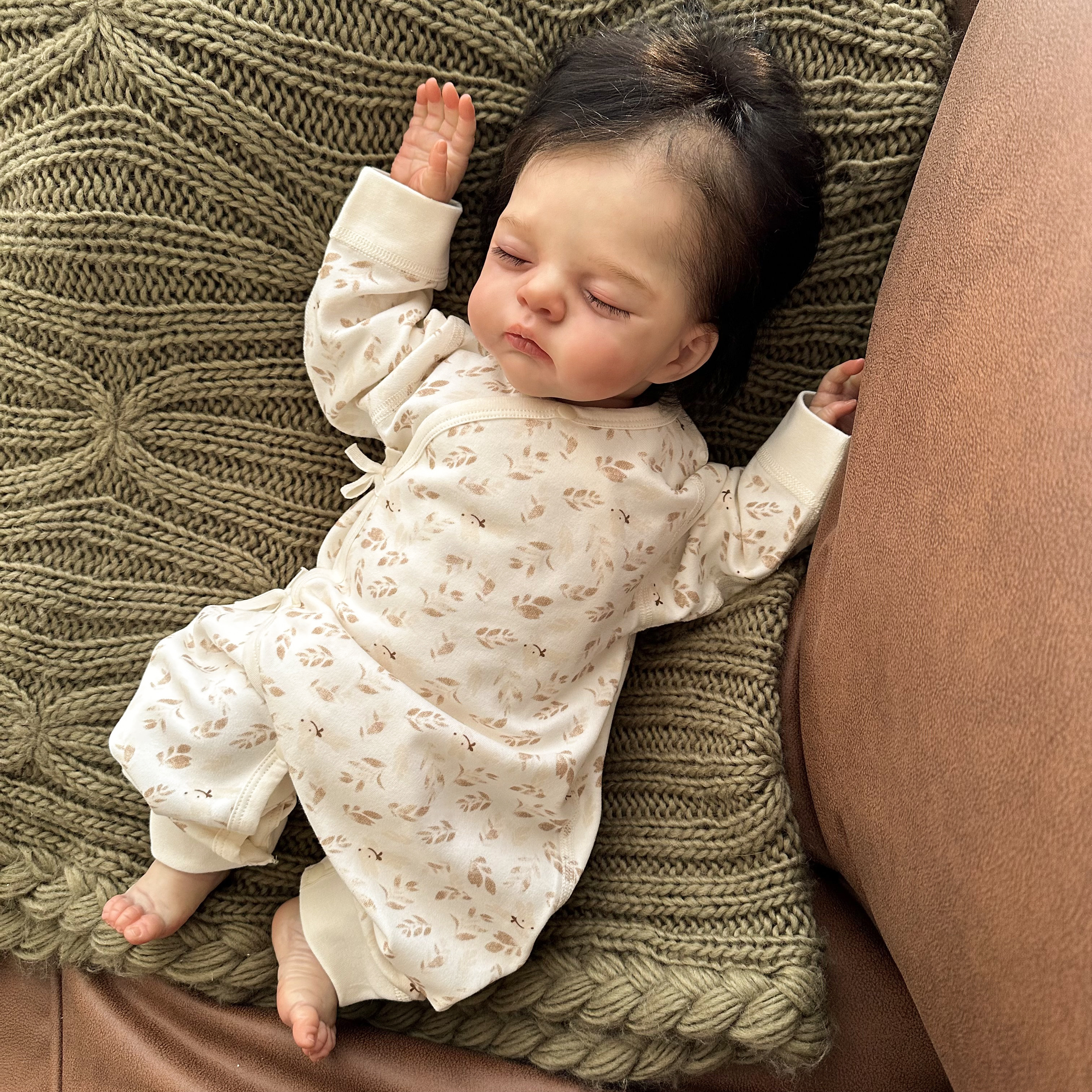 新生儿连体衣服春秋季满月可爱外出服女婴儿宝宝碎花哈衣59码春装