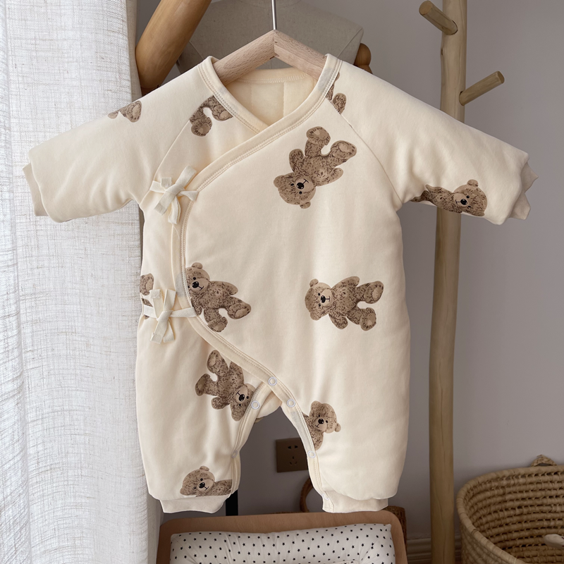 为了许多汉堡包新生婴儿宝宝加厚夹棉保暖棉服哈衣爬服棉袄男女熊,童装/婴儿装/亲子装,连身衣/爬服/哈衣,淘宝优惠券,粉丝福利购,淘宝优惠卷