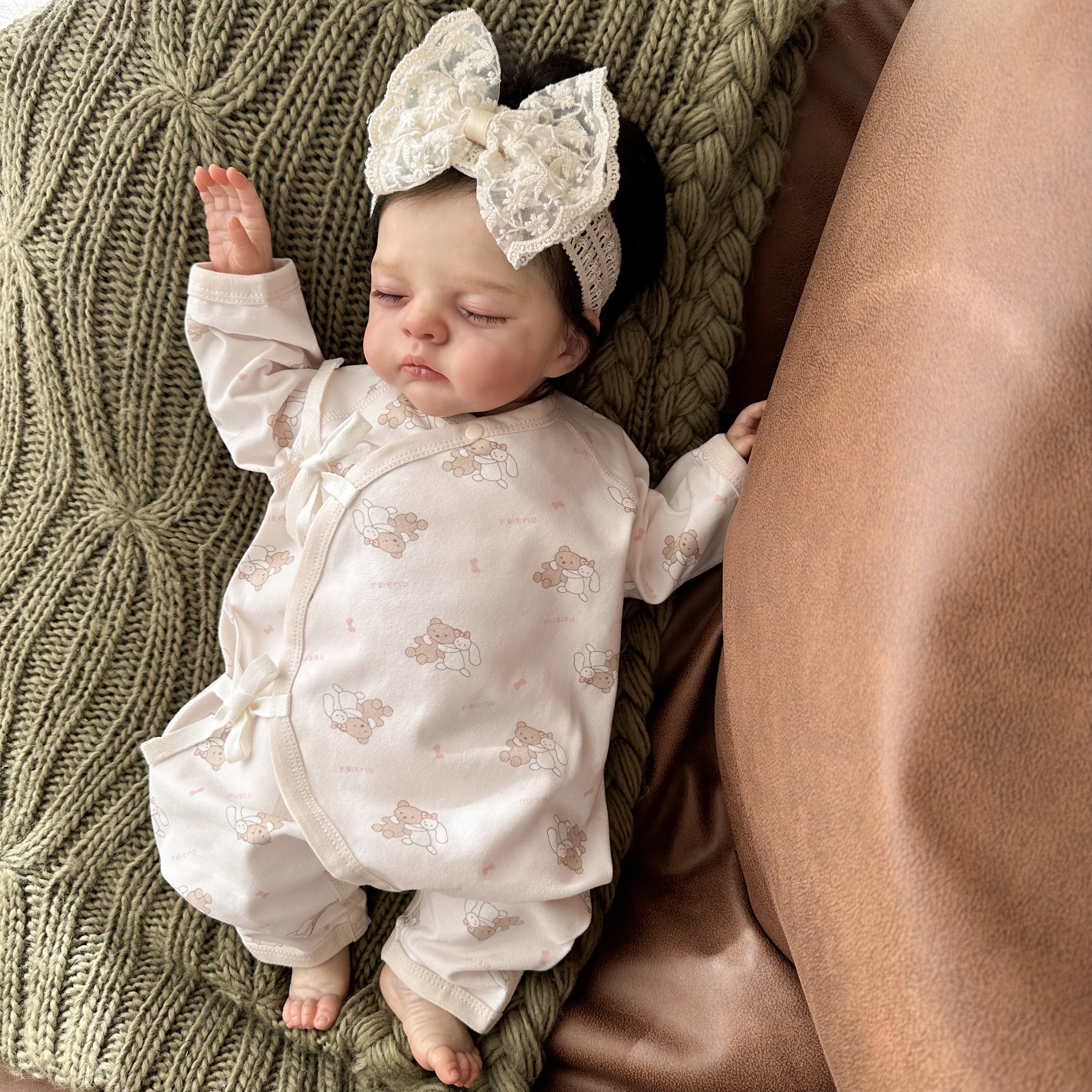 新生婴儿春秋冬季可爱印花连体衣