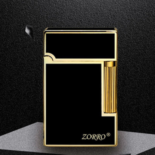 佐罗朗声煤油打火机侧滑金树脂商务钢音创意个性潮定制礼物送男友