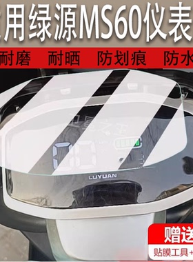 适用于绿源MS60电动车仪表膜绿源S15显示屏保护膜非钢化膜LY1000DT-5摩托车液晶码表配件大灯改装防雨防刮