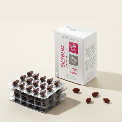 aromedica安若蔓健肝锭晶球 捷克进口98%水飞蓟胶囊解酒熬夜助-眠