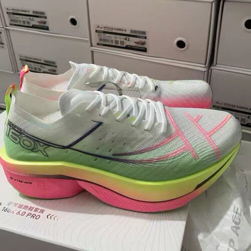 特步160X6.0p跑鞋马拉松碳板鞋男女跑步鞋竞速跑鞋运动鞋官方正品