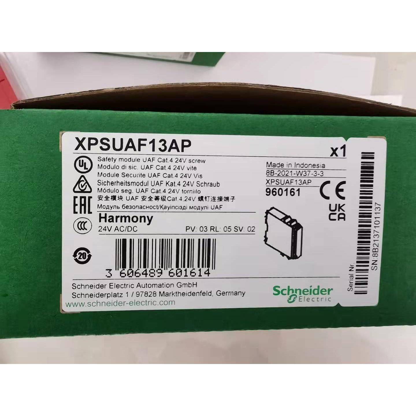 施耐德安全继电器XPS-UAF13AP替代XPSAF5130/XPSUAF13AP原装正品
