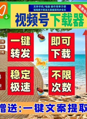 视频号下载直播回放去除水印多平台全自动去水印小程序mac系统