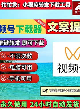 视频号下载工具内容不限时间pad系统去水印处理视频号工具西瓜mp4