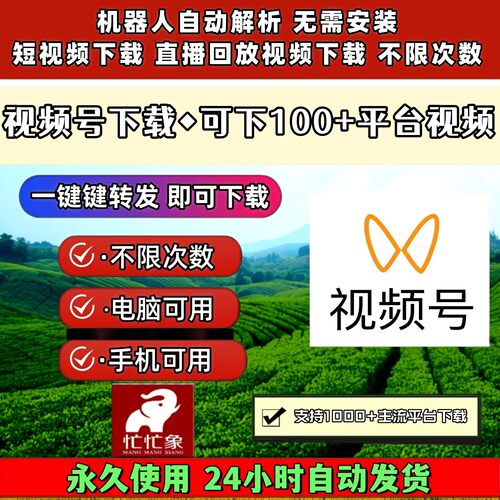 视频号下载助手bilibili采集哔站主流平台西瓜各种系统插件素材