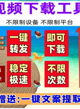 视频号下载直播回放bilibili代下载会员素材去水印处理通用器哔站