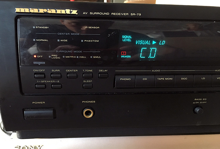 日本原装马兰士sr73经典二手功放机5.1声效果棒有内部图马氏风格