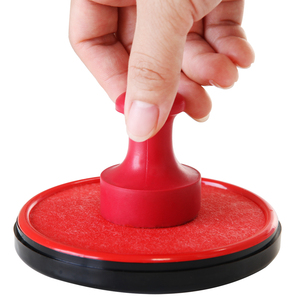 得力快干印台9860 金属外壳快干印泥 财务办公