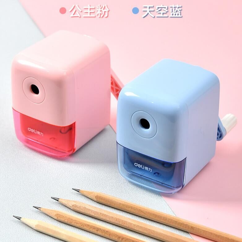 得力削笔机大号卷笔器卷笔刀粗细可用转笔刀削笔器自动进铅学生用