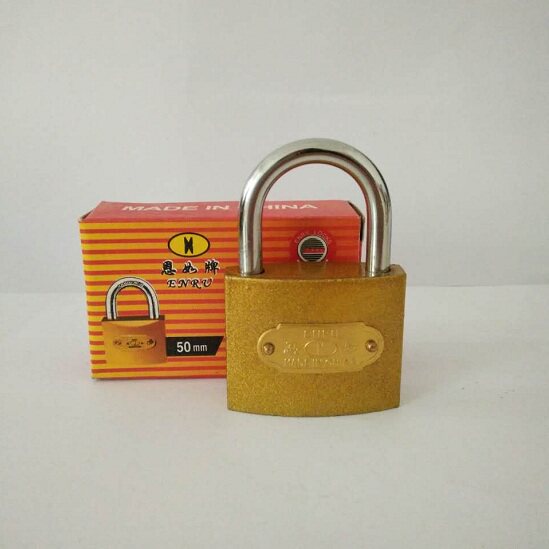 one word Unlock Mutual opening Padlock golden 50MM Thickin the Basic building materials , Home Hardware , Locks , Padlock  category - from Buy2taobao.com to provide professional Taobao agent buy service
