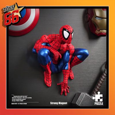 【86toys 新品】PUZZLE 蜘蛛侠 Spider-Man 全身像 冰箱贴 雕像